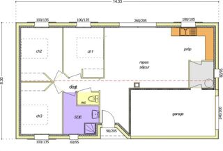  Maison à vendre 3 pièces 75 m²
