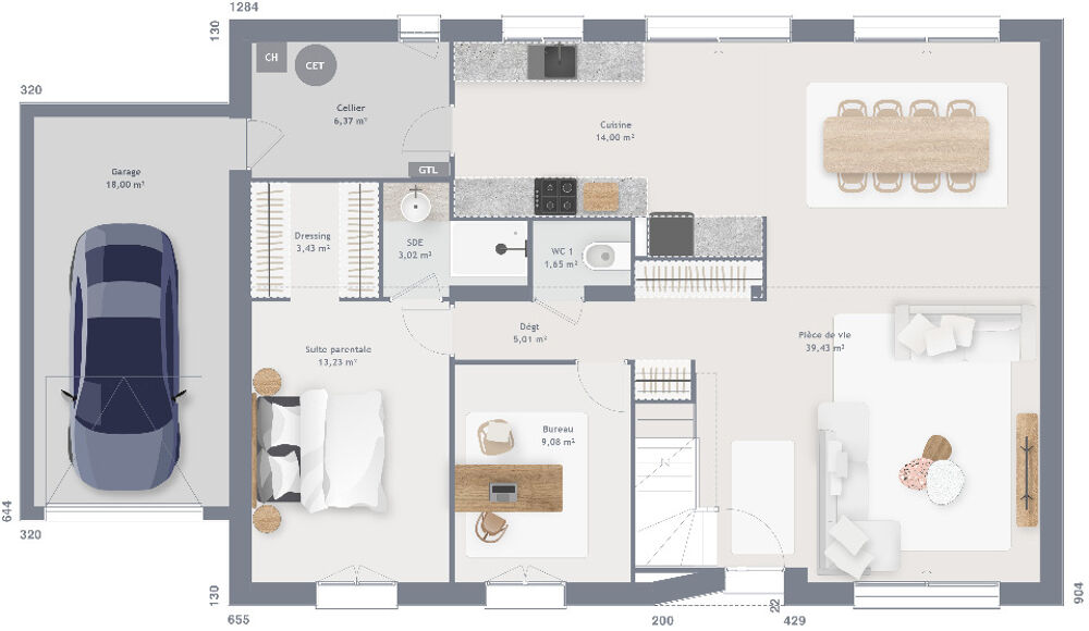 vente Maison - 8 pièce(s) - 145 m² Allouville-Bellefosse (76190)