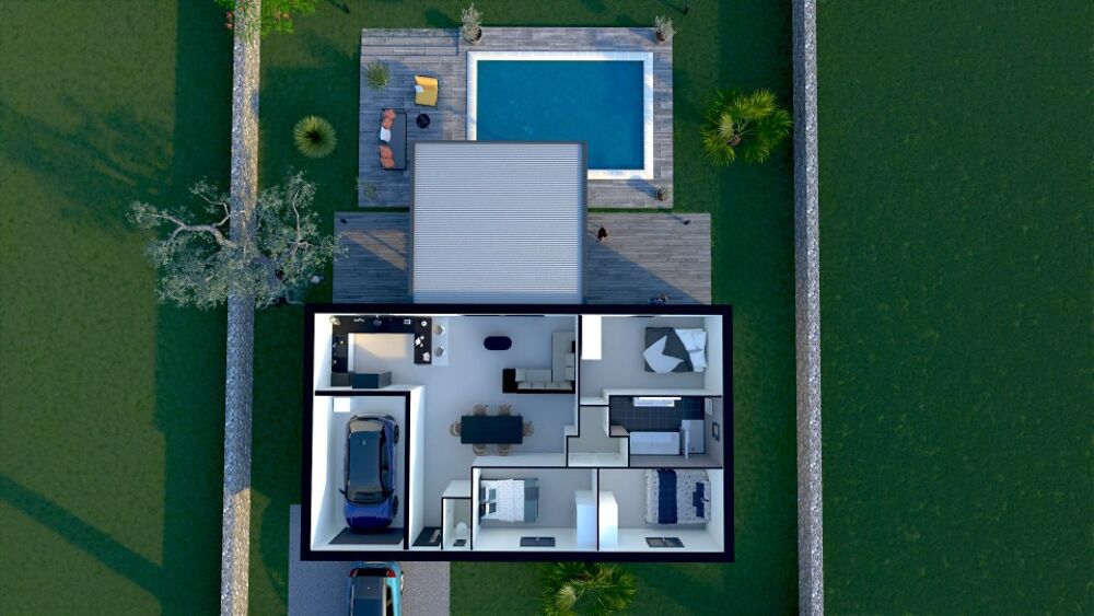 Cazilhac : maison F4 (85 m²) en vente Emplacement pr....