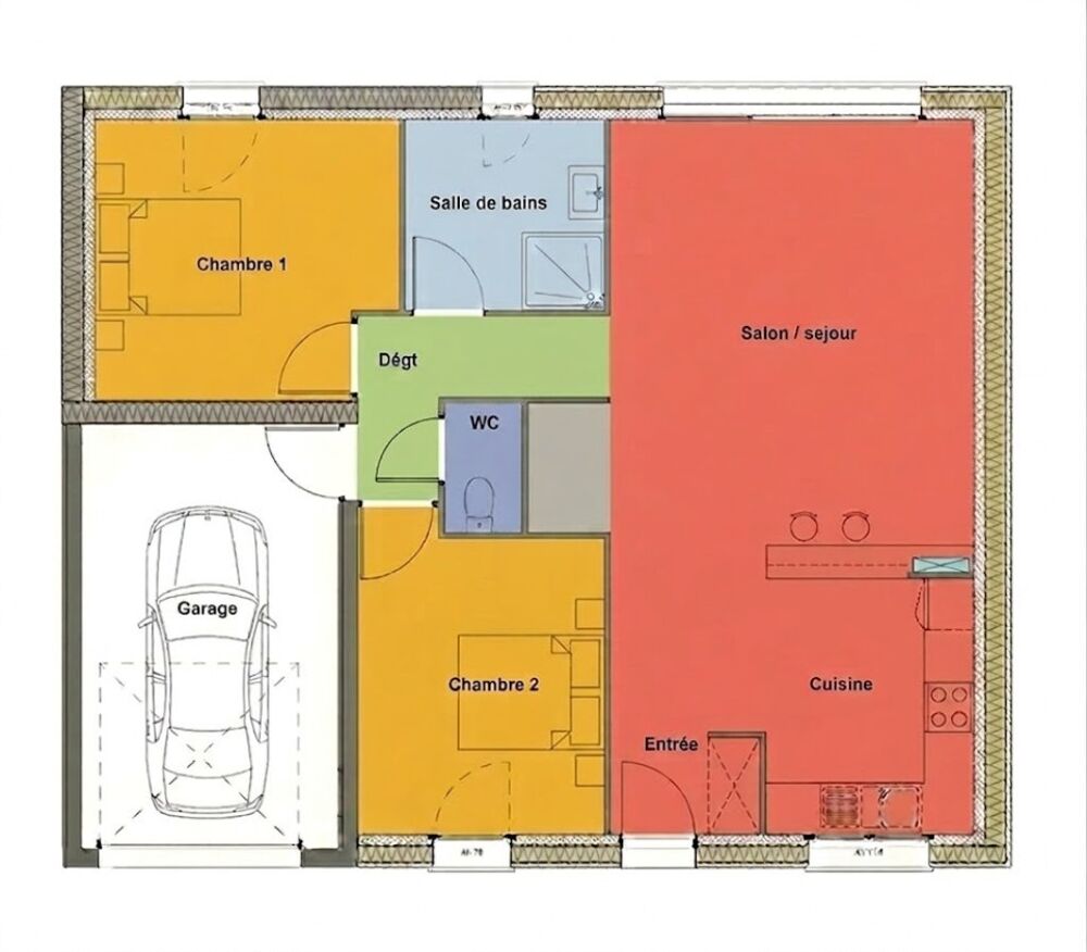 Maison neuve 2 chambres avec garage - Fonctionnelle et l....