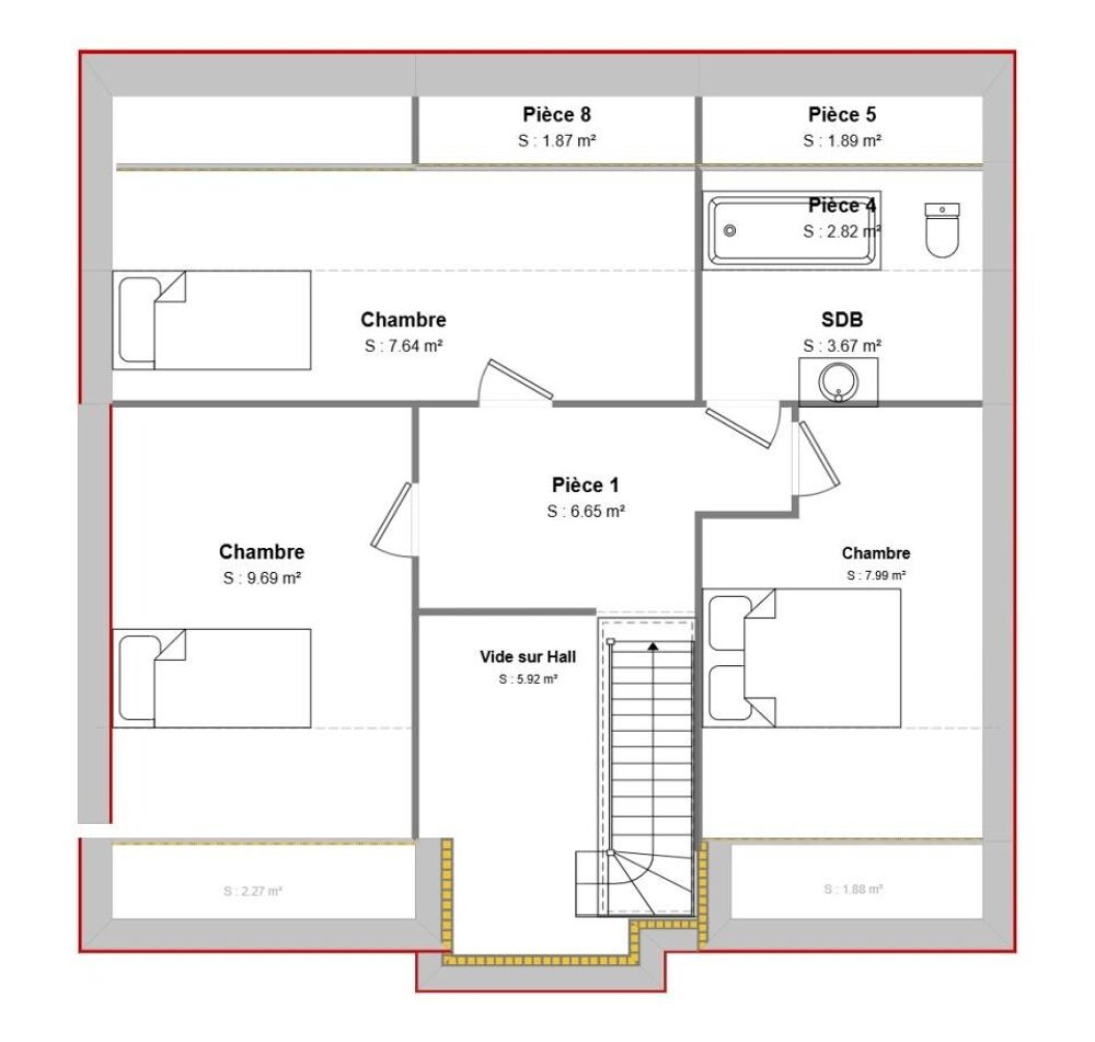 vente Maison - 5 pièce(s) - 100 m² Ferrière-la-Petite (59680)