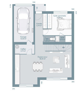  Maison à vendre 5 pièces 92 m²