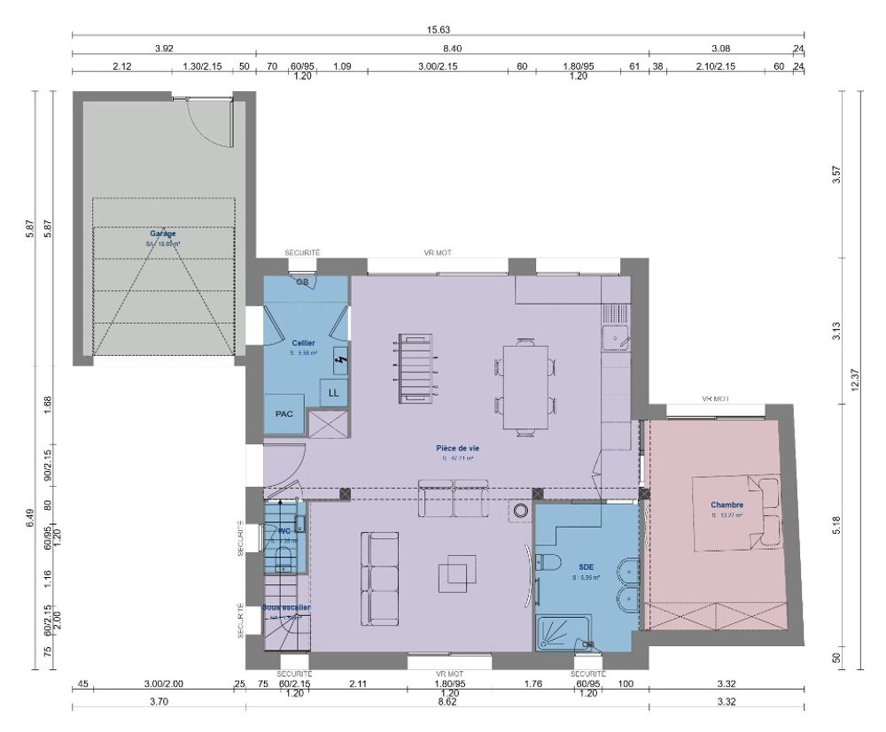 vente Maison - 5 pièce(s) - 145 m² La Chapelle-du-Bois-des-Faulx (27930)