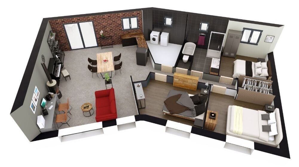 vente Maison - 4 pièce(s) - 93 m² Lillebonne (76170)