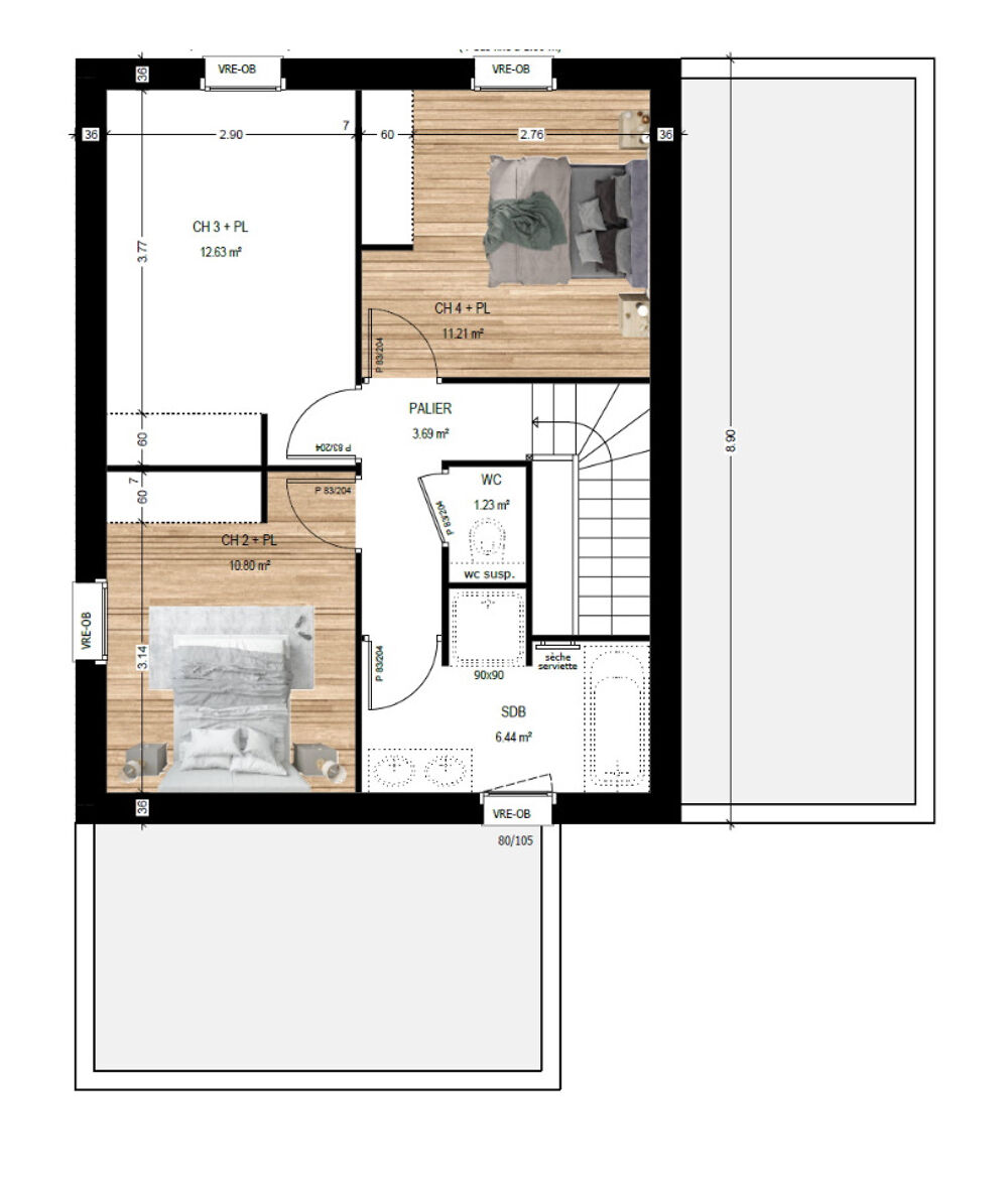 vente Maison - 5 pièce(s) - 119 m² Corzé (49140)