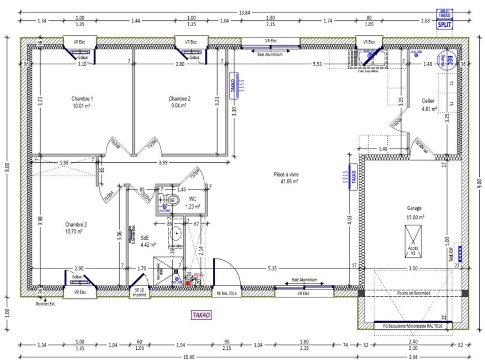 MAISON À CONSTRUIRE DE 85 M² PROCHE DE LE BLANC, 4 PIÈCE....