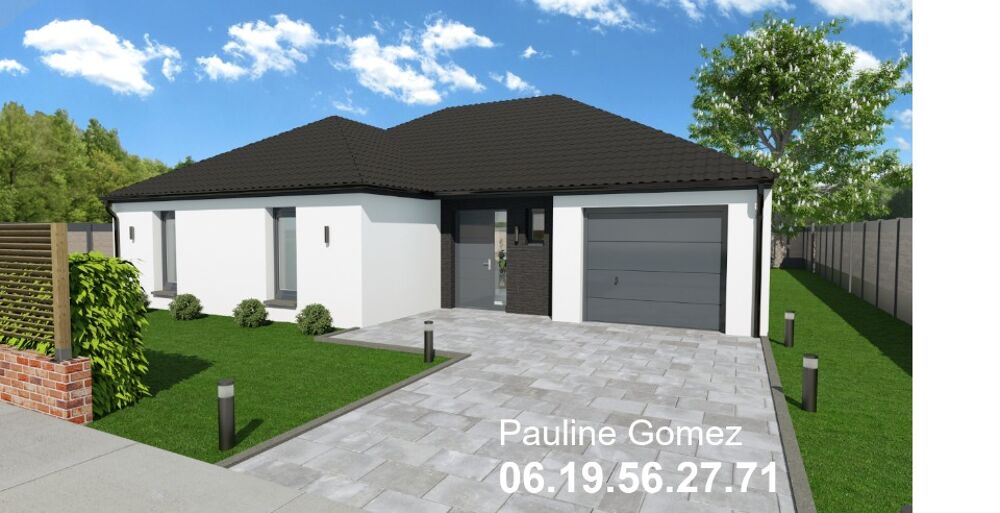 Maison de plain pied de 105m2 avec garage à construire à....