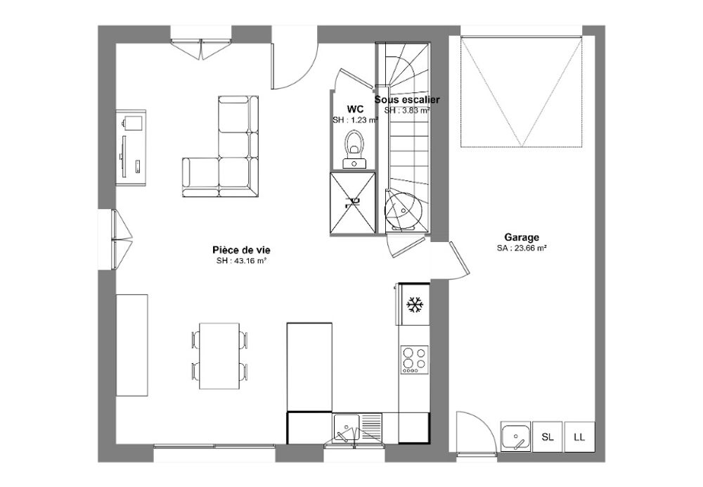 PROJET DE CONSTRUCTION - Maison T4 (95 m²) à Alignan-du-....