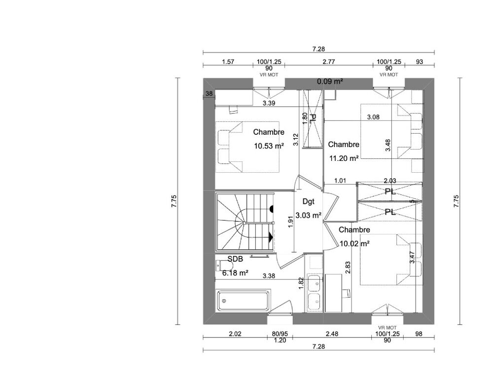 VENTE : maison T4 (85 m²) à Billiat À Billiat (01200....
