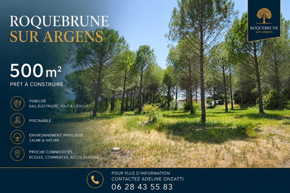 vente Terrain - 500 m² Roquebrune-sur-Argens (83520)