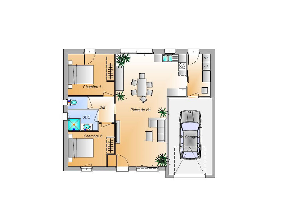 vente Maison - 4 pièce(s) - 72 m² Saint-Sulpice-le-Verdon (85260)