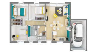  Maison 4 pi�ces 73 m� Vieillevigne