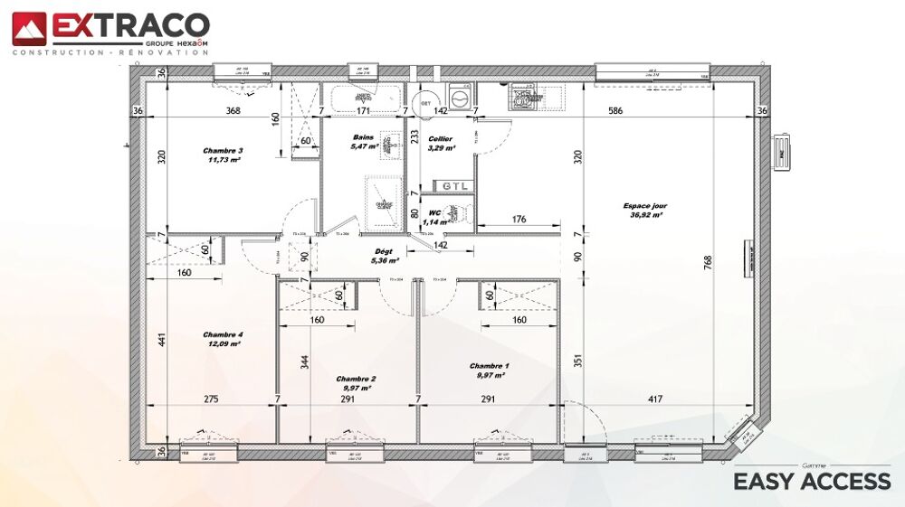 vente Maison - 5 pi�ce(s) - 95 m� Saint-Beno�t-des-Ombres (27450)