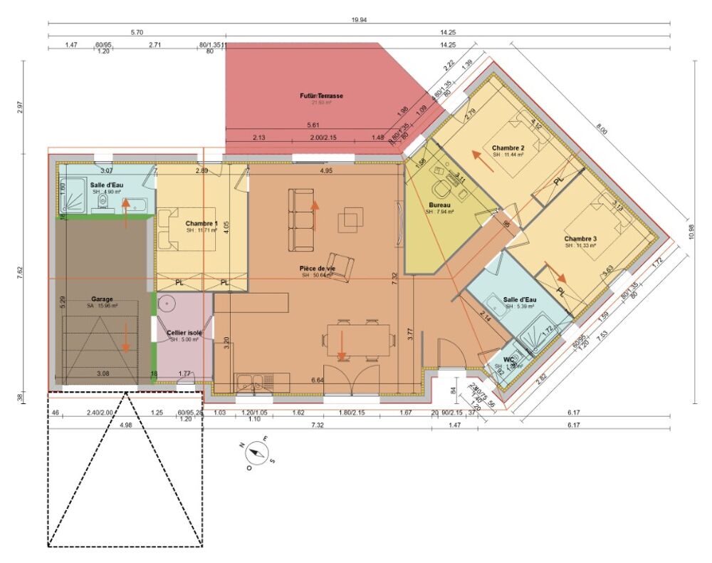 vente Maison - 5 pièce(s) - 105 m² Sorigny (37250)
