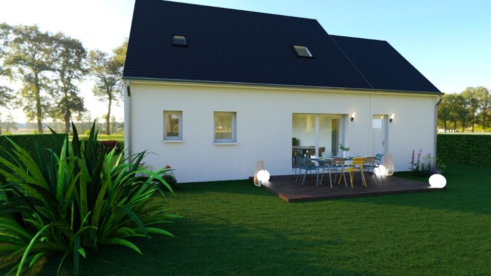 Maison avec comble aménagée de forme compacte. A l'entré....