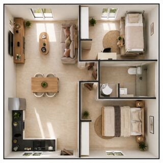  Maison � vendre 3 pi�ces 50 m�