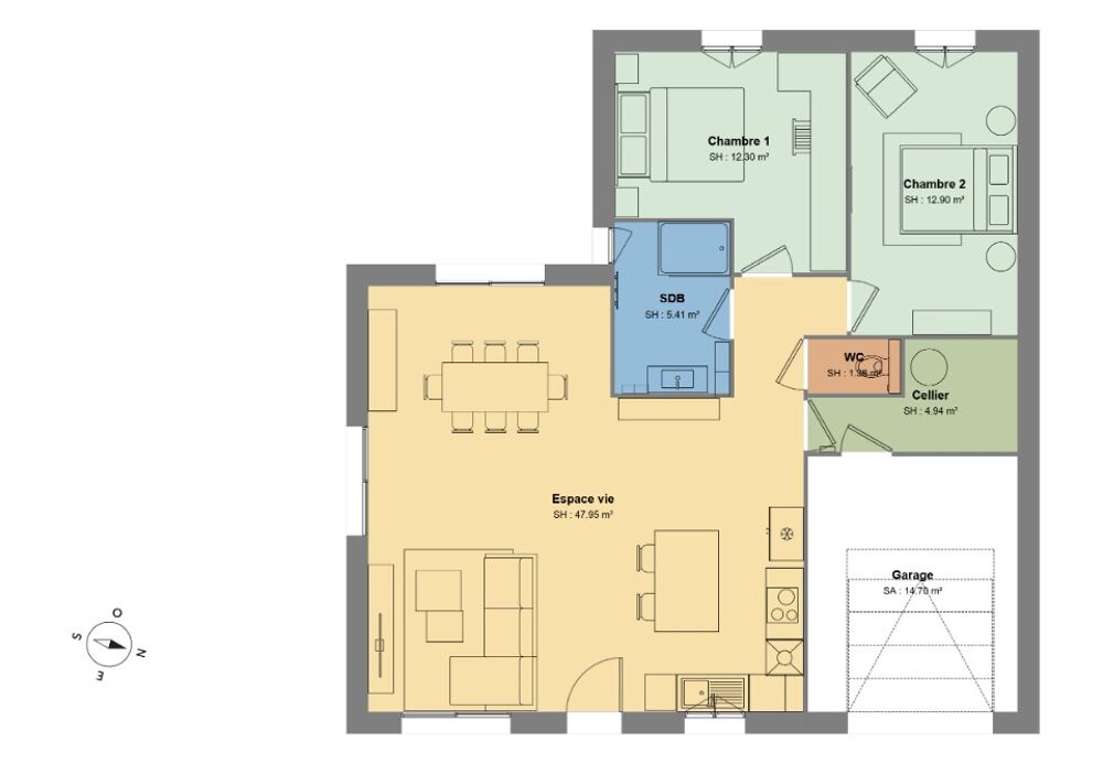 vente Maison - 3 pièce(s) - 85 m² Laveyron (26240)