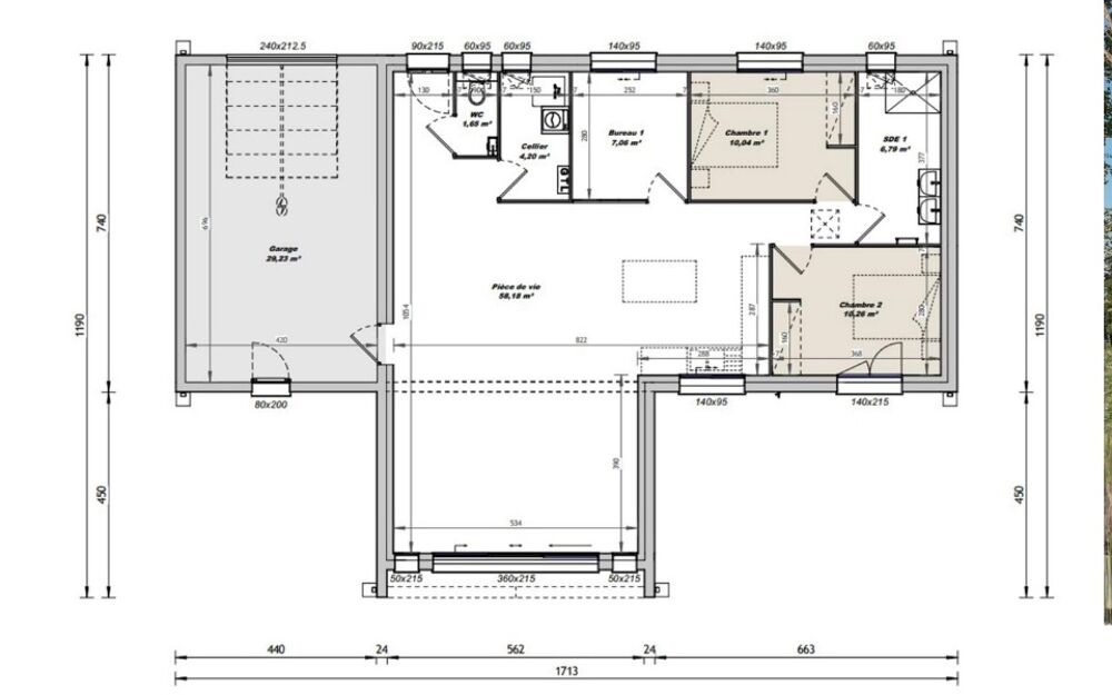 MAISON À CONSTRUIRE DE 90 M² IDÉALEMENT SITUÉE À BREM-SU....