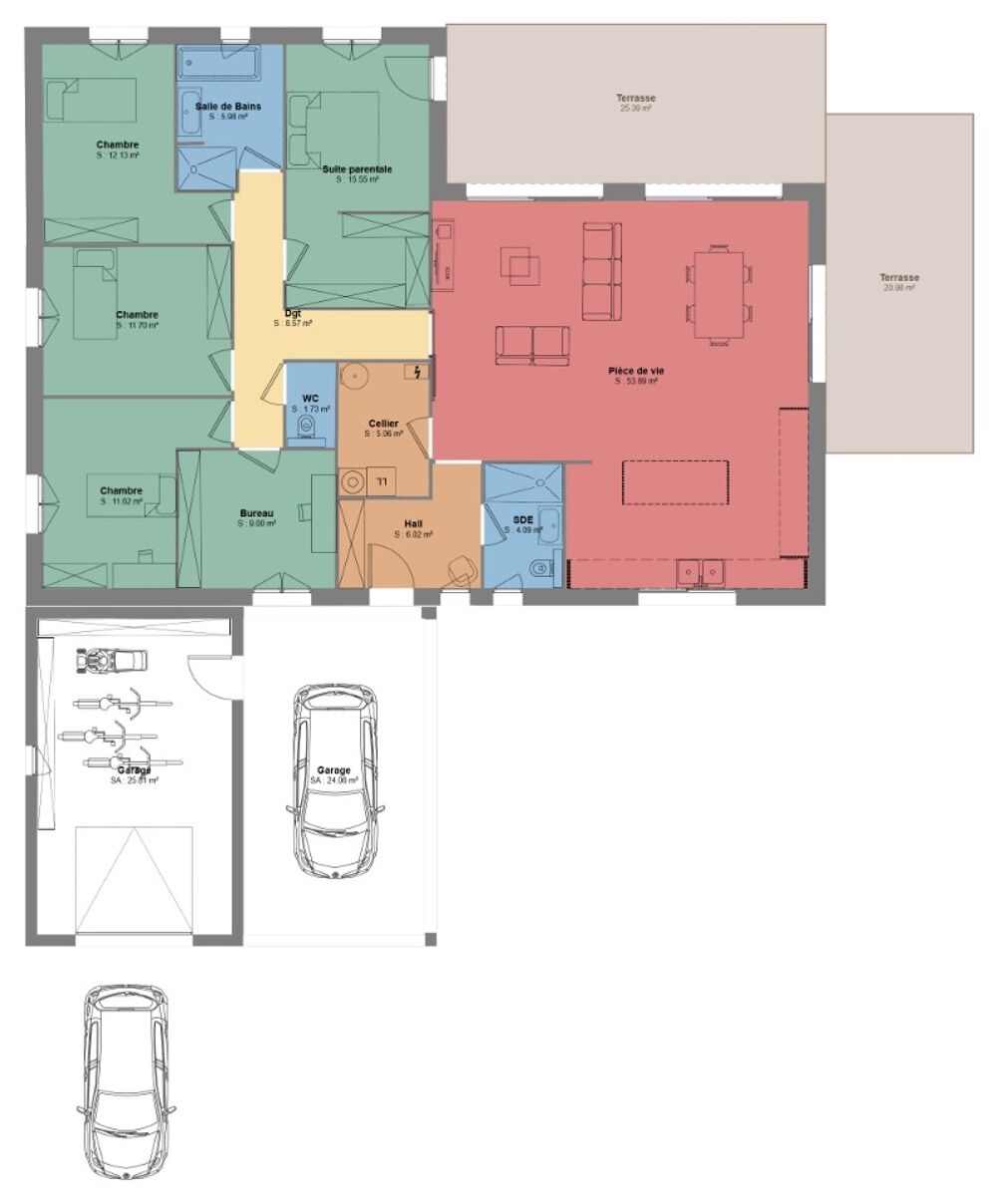vente Maison - 6 pièce(s) - 145 m² Rivières (30430)