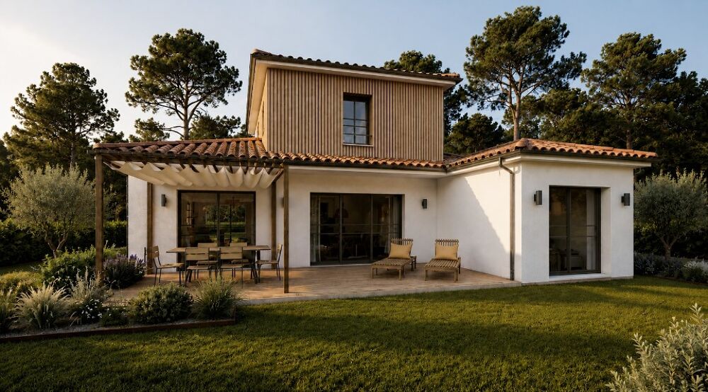 Villa Evolys + terrain à Seignosse - Plein centre, hors ....
