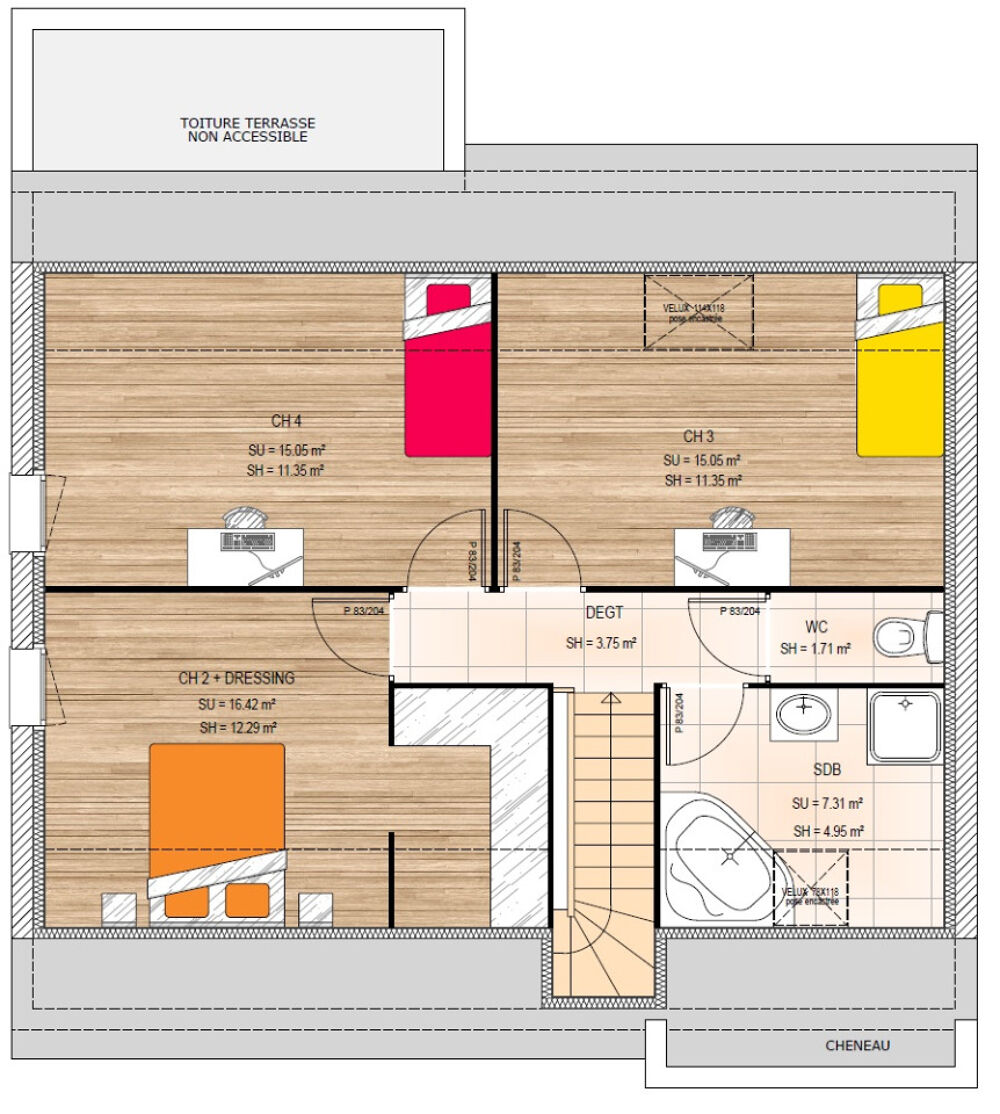 vente Maison - 6 pièce(s) - 112 m² Le Louroux-Béconnais (49370)