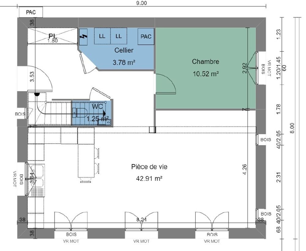 vente Maison - 5 pièce(s) - 97 m² Thomery (77810)