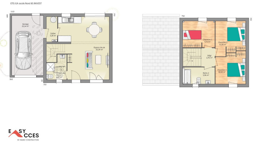 vente Maison - 5 pièce(s) - 81 m² Champagné (72470)