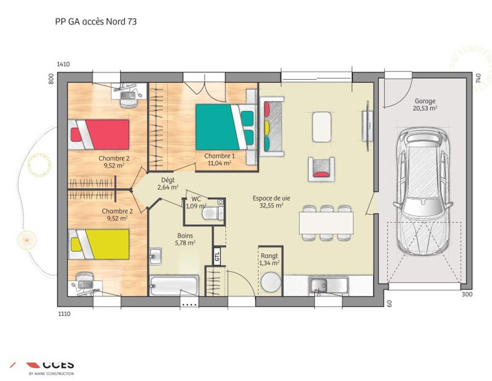 MAISON À CONSTRUIRE 4 PIÈCES DE 73 M² IDÉALEMENT SITUÉE ....