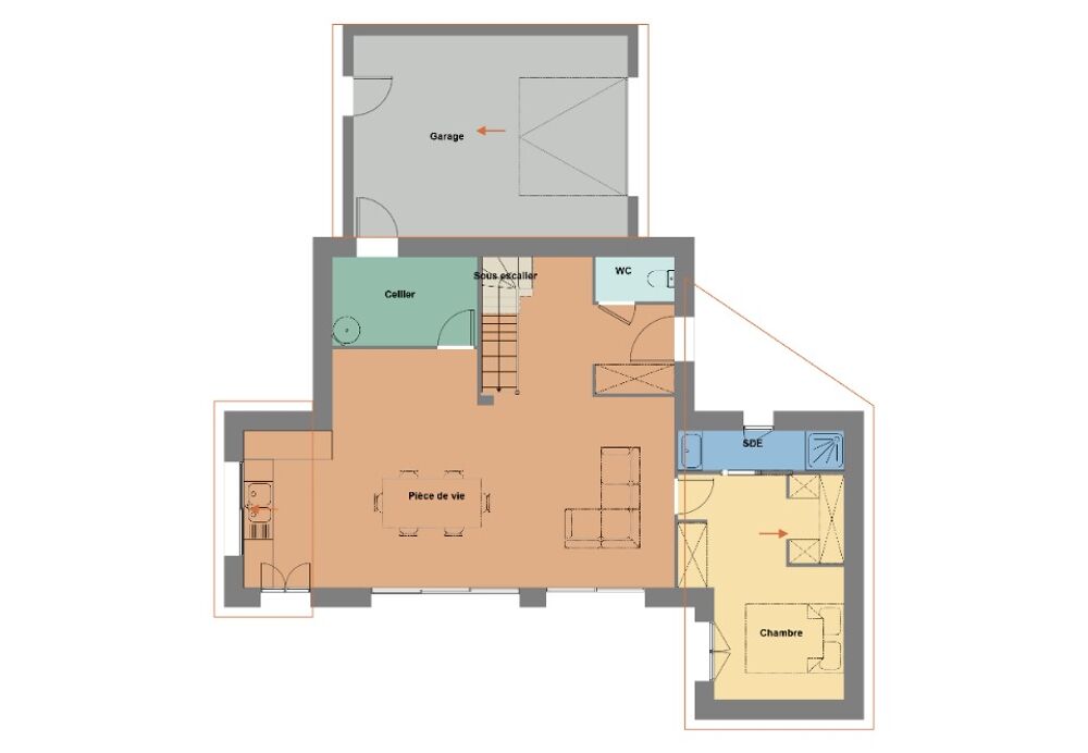 MAISON NEUVE À CONSTRUIRE DE 95 M² À BRIEC, AU CENTRE-VI....