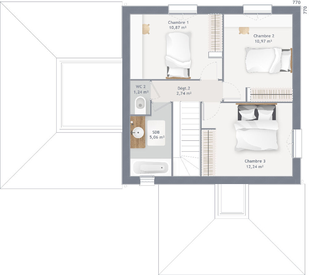 vente Maison - 6 pi�ce(s) - 125 m� Salency (60400)