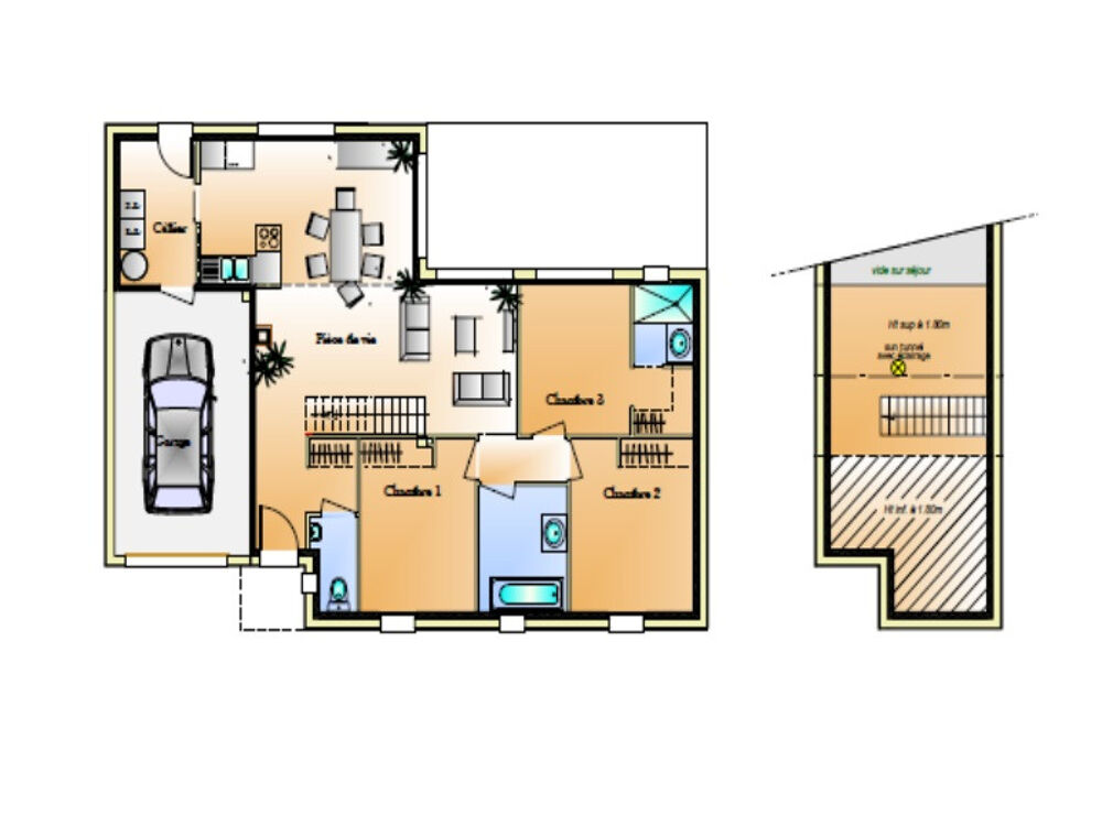MAISON À CONSTRUIRE DE 96 M² À FALLERON, 5 PIÈCES PROCHE....