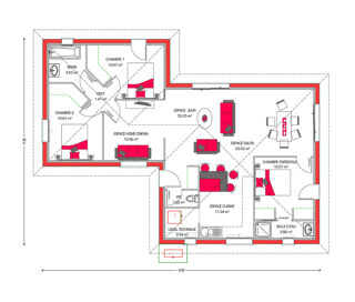  Maison � vendre 4 pi�ces 100 m�