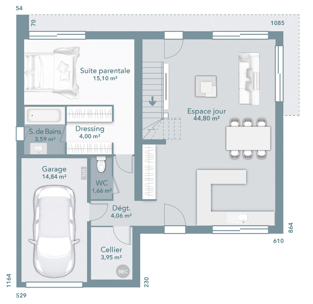 vente Maison - 6 pièce(s) - 116 m² Saint-Bauzille-de-Montmel (34160)