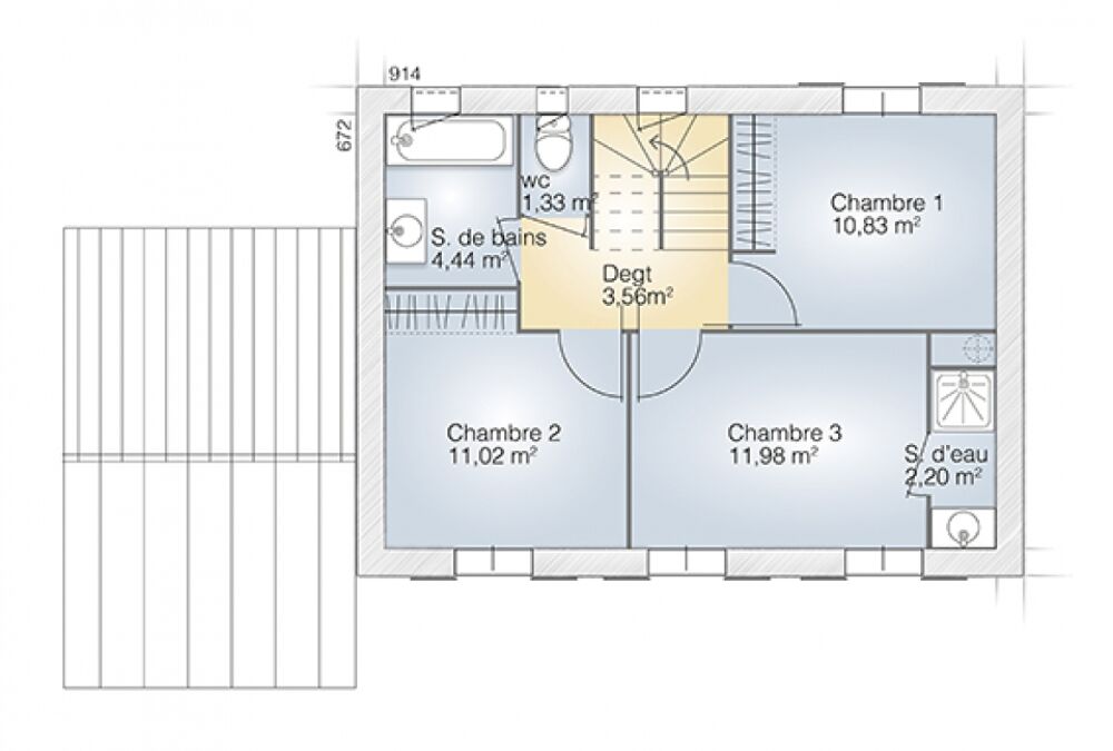 vente Maison - 6 pice(s) - 95 m Bassan (34290)