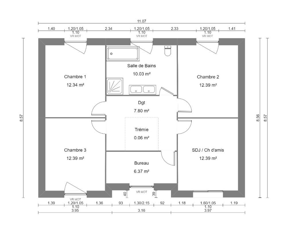 vente Maison - 5 pièce(s) - 150 m² Neuville-Saint-Rémy (59554)
