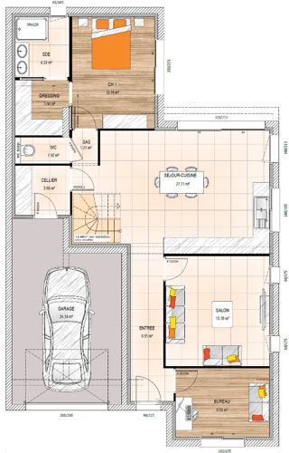  Maison 8 pi�ces 147 m� Juign�-sur-loire