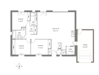  Maison 5 pi�ces 100 m� Langlade