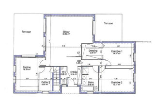  Maison à vendre 3 pièces 124 m²