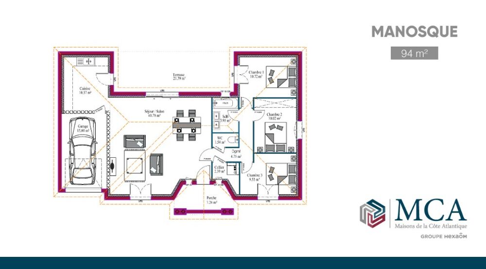 MAISON À CONSTRUIRE DE 94 M² À ROYAN, 5 PIÈCES ....