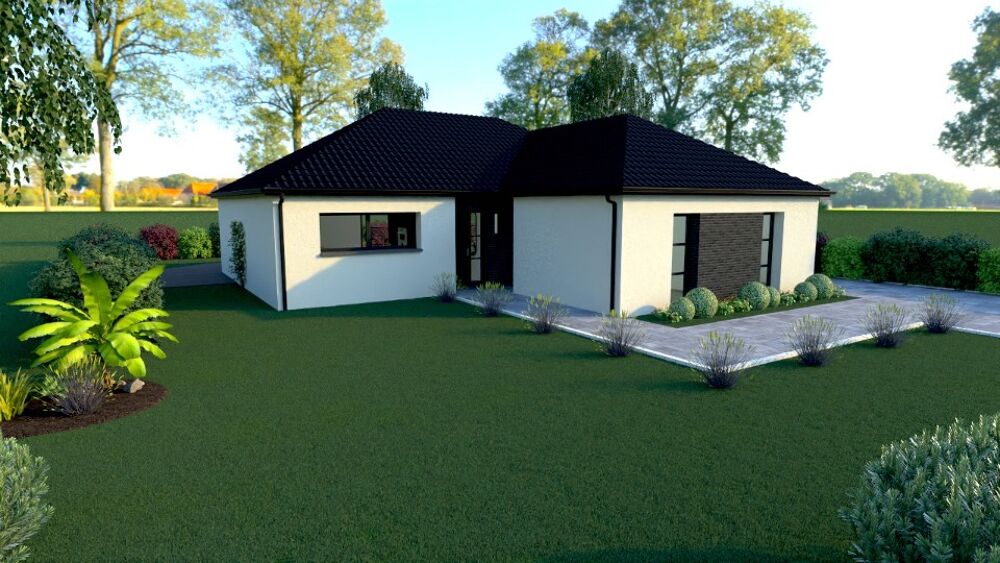 Maison France Confort vous propose se plain pied en L de....