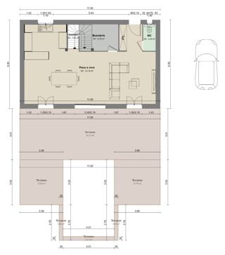  Maison à vendre 4 pièces 110 m²