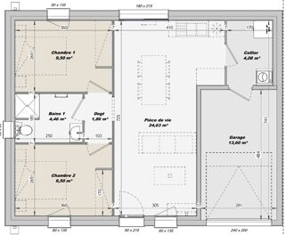  Maison  vendre 3 pices 54 m