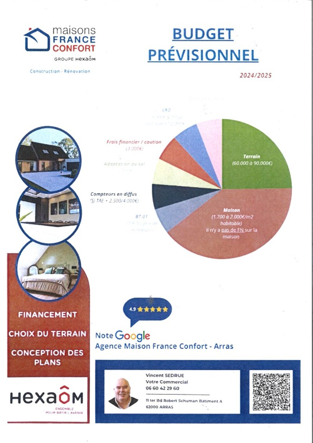 MAISON À CONSTRUIRE DE 123 M² PROCHE D'ARRAS, 6 PIÈCES<B....