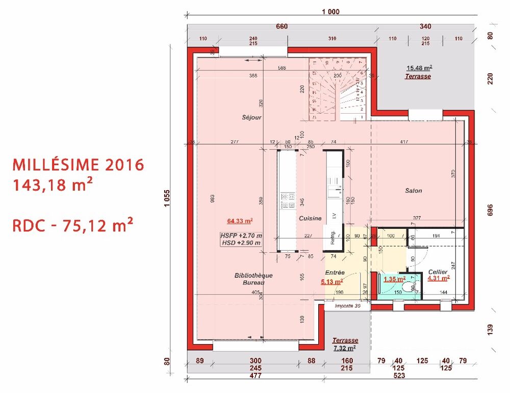 vente Maison - 6 pièce(s) - 143 m² Châtenay-Malabry (92290)