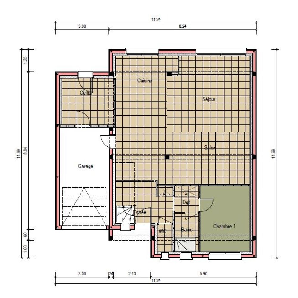 vente Maison - 6 pièce(s) - 142 m² Voivres-lès-le-Mans (72210)