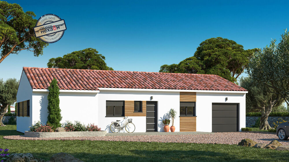 Cette maison de plain-pied de 104 m² conçu en ossature b....