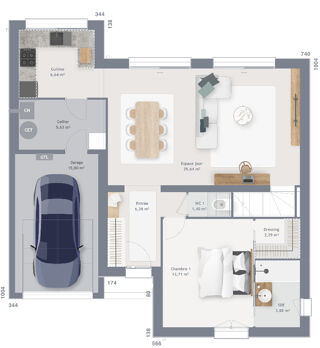  Maison  vendre 7 pices 120 m