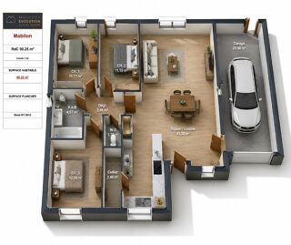  Maison 4 pièces 90 m² Perthes