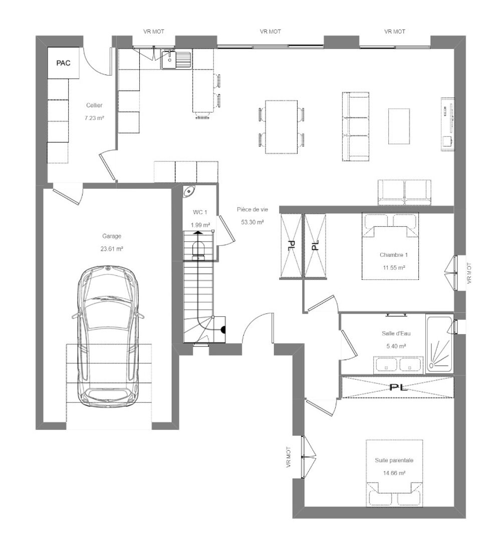 MAISON À CONSTRUIRE DE 130 M² PROCHE DE TOURS AVEC 5 PIÈ....