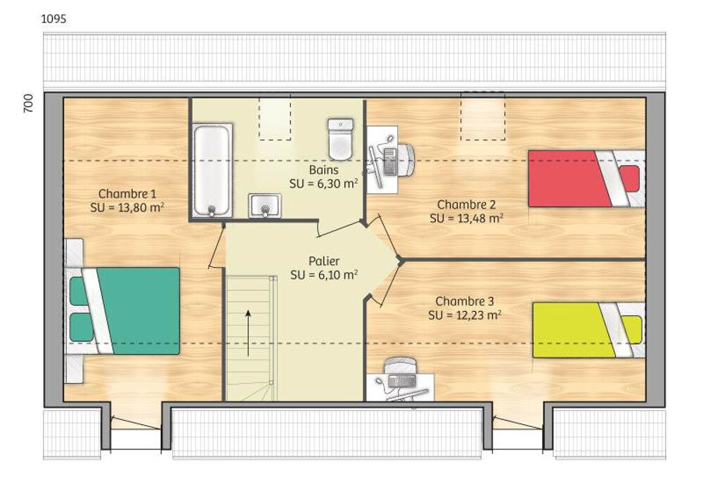 vente Maison - 5 pièce(s) - 80 m² Thiers-sur-Thève (60520)